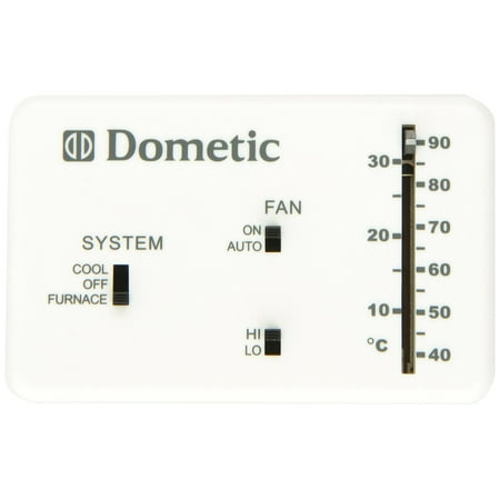 - Dometic 3106995.032 DuoTherm Heat / Cool Analog Thermostat