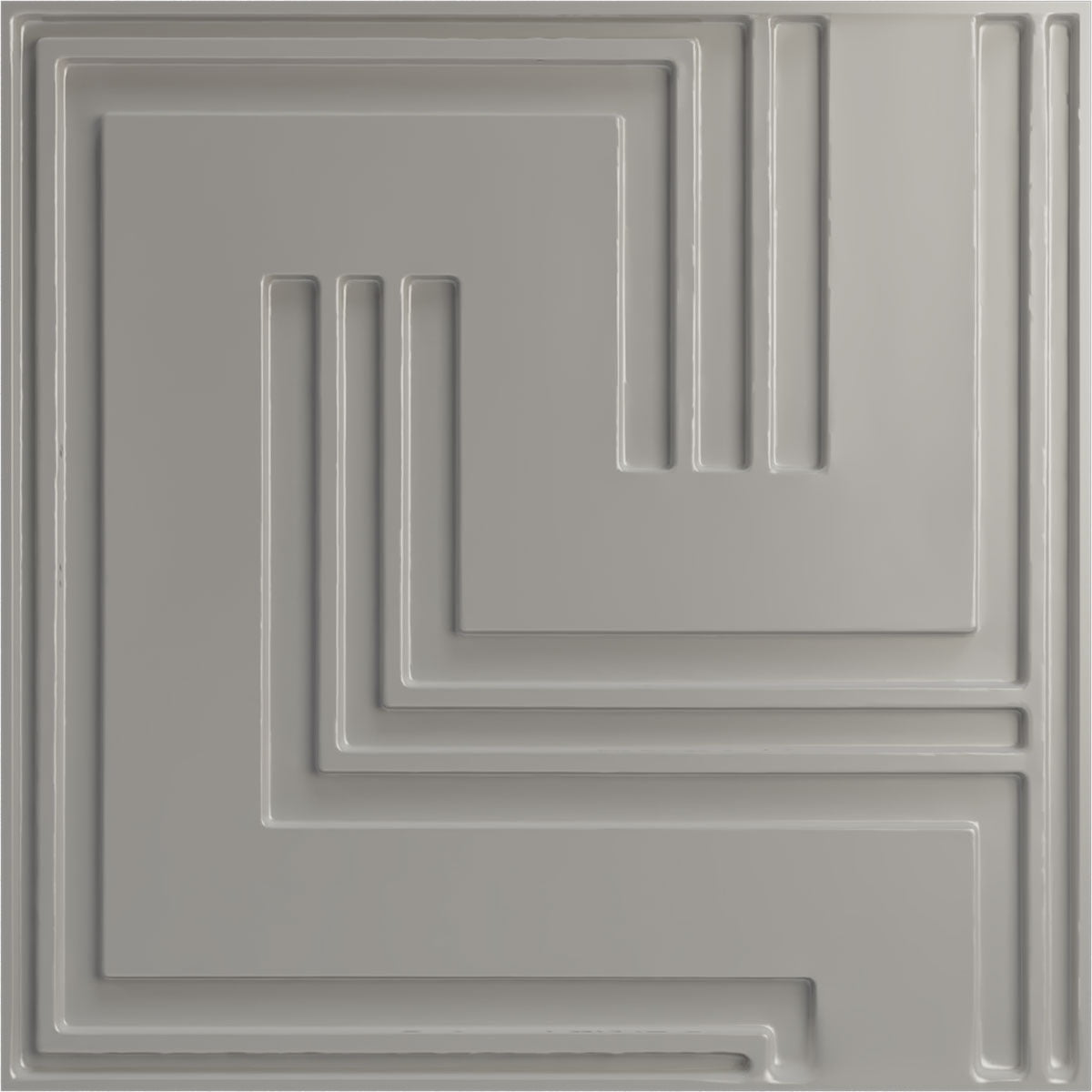 Ekena Millwork 19 5/8"W x 19 5/8"H Geometric EnduraWall Decorative 3D Wall Panel, UltraCover Satin Blossom White (Covers 2.67 Sq. Ft.)