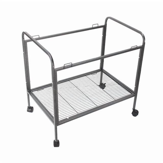 Large Wrought Iron Bird Cage with Rolling Stand – Spacious Flight Cage for Parakeets, Cockatiels, Conures – Features Slide-Out Tray, Wooden Perches – Easy to Clean, Indoor Use – Black, 135×64×42.3CM