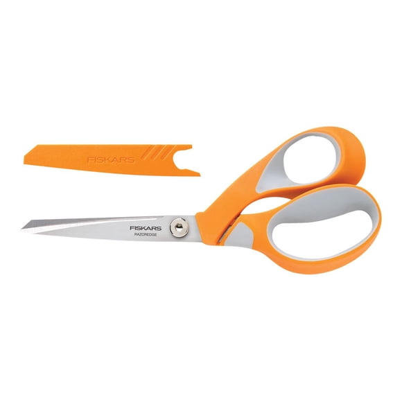 Fiskars RazorEdge Softgrip - Scissors - cloth, felt, fabric, silk, leather - 8 in