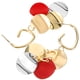 thumbnail image 2 of BRIGHTFUFU 1 par de pendientes de moda mujer creativa ganchos para la oreja elegante accesorio para la oreja rojo, 2 of 7