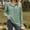 Green, variant on SEMPAI Blouses & Tops Women Tops Long Sleeve Round Neck Tops for Women Sports Tops Classic Fit Wal&mart Deals Soft and Comfortable Solid Plus Size Blouses for Ladies Womens Tops