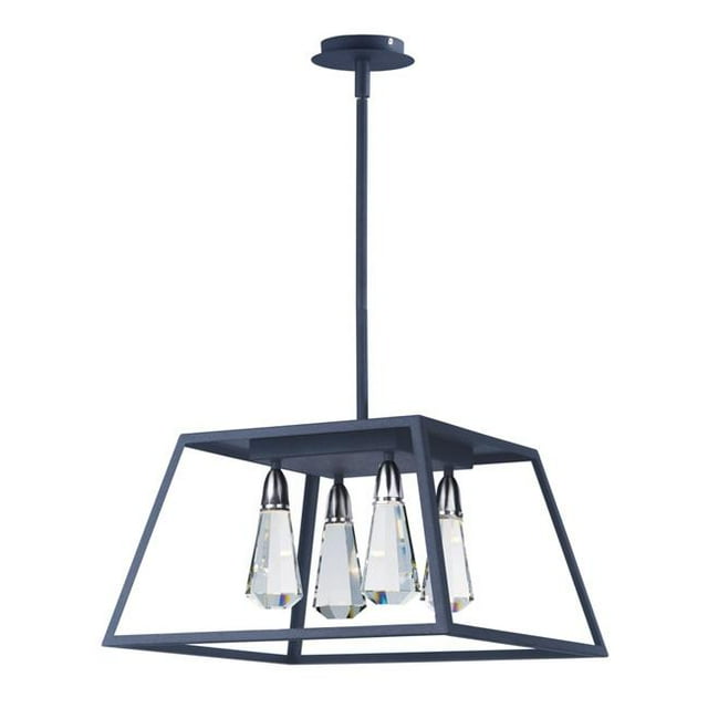 Maxim 21044BCTXB Pendentif à LED Silhouette 4 Lumières - Noir Texturé