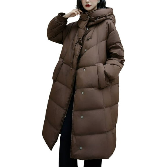 Amanda Royal womens  Long Puffer Coat, 2
