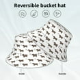 thumbnail image 2 of Sikiie Dachshund Dog Puppy Reflective Double-Sided Bucket Hat, Sun Hat, for Gardening, Beaching, Camping, Hiking, Fishing, 2 of 6