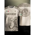 thumbnail image 6 of 2026 Mexico Soccer Jersey, Men’s V-Neck Short Sleeve Sports Fans Shirt for Game Day, Training, Travel, and Casual Wear White Size:S, 6 of 11