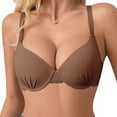thumbnail image 2 of SwiftWear Women's Underwire Bra Lace Trim Push Up T-Shirt Bra for Everyday Lift, Comfort & Support, 2 of 7