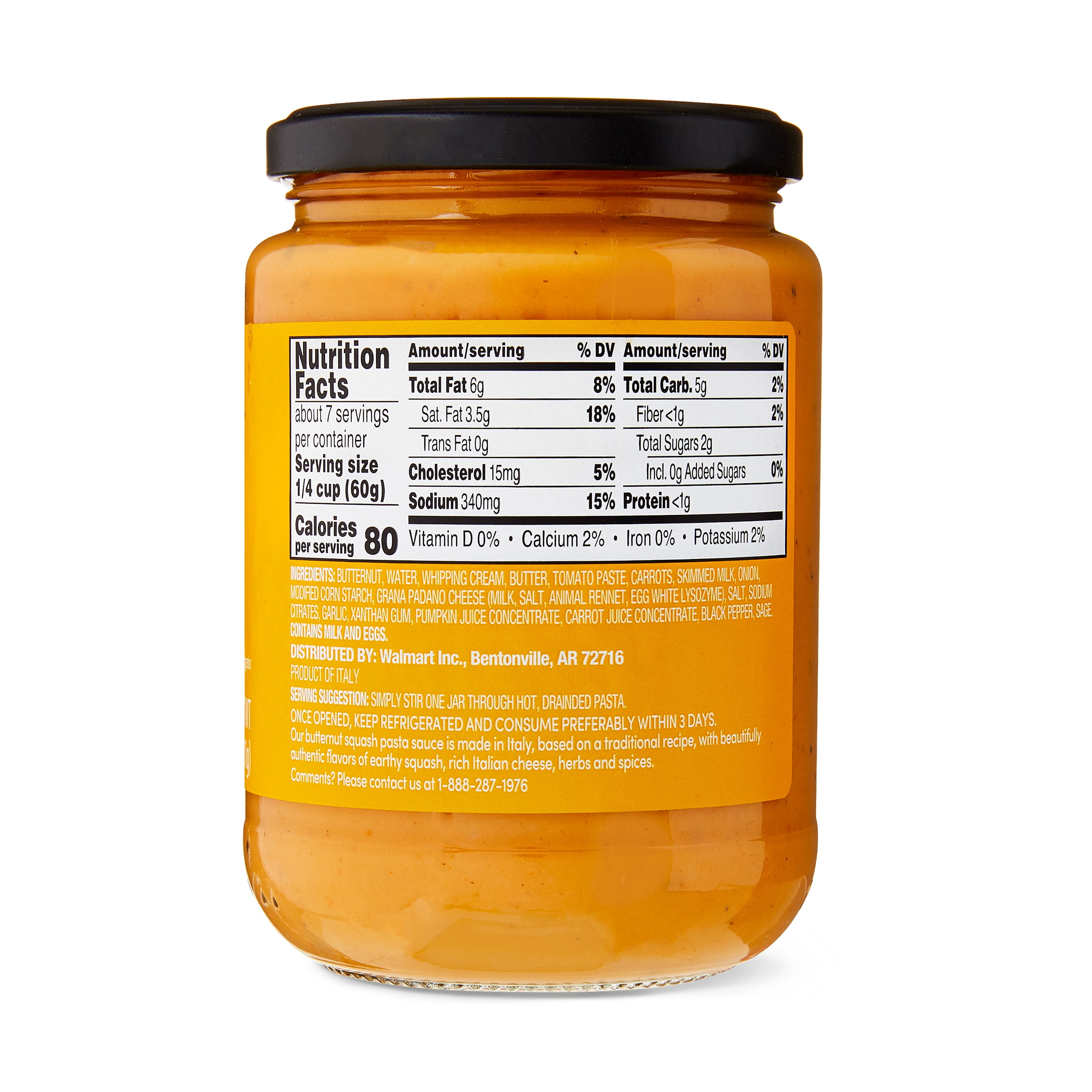 bettergoods Authentic Italian Butternut Squash Pasta Sauce, 14.5 oz