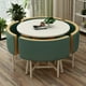 thumbnail image 5 of Dining Table Set 4 Chairs Office Reception Seat Suits Negotiation Table Casual Visitor Round Table Visitor Office Desk Chair Set My Lux Decor Round, 5 of 58