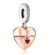 thumbnail image 3 of Pan Family Hot Sale Love Chameleon Red-crowned crane Colgante Accesorios diy Diamante Incrustaciones De Aleación Cuentas, 3 of 4