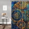 thumbnail image 2 of Orinice Android Jones Bathroom Decor Set Colorful Luxurious Graphic Print Polyester Fabric Fashion Shower Curtain Set with Hooks 60x72, 2 of 7
