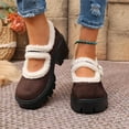 thumbnail image 6 of Yusimy Women's Fashionable Casual Retro Leather Shoes - Round Toe Lace-Up Chunky Heel Platform Low-Top Creepers with British Style, Wide Sizes Available for Vintage Everyday Outfits, 6 of 9