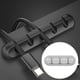 thumbnail image 4 of Soporte de Cable Macarena Administración de Cables Winder de Silicona Organizador de Cable Clips de Cable para Teléfono 3 solt gris, 4 of 8