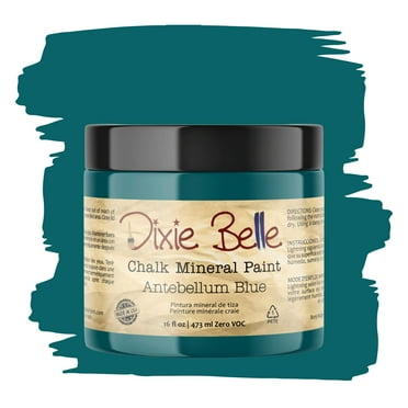 Dixie Belle Paint Company Chalk Finish Furniture Paint | Antebellum Blue (16oz) | Matte Dark Teal Chic Chalk Mineral Paint | DIY Furniture Paint