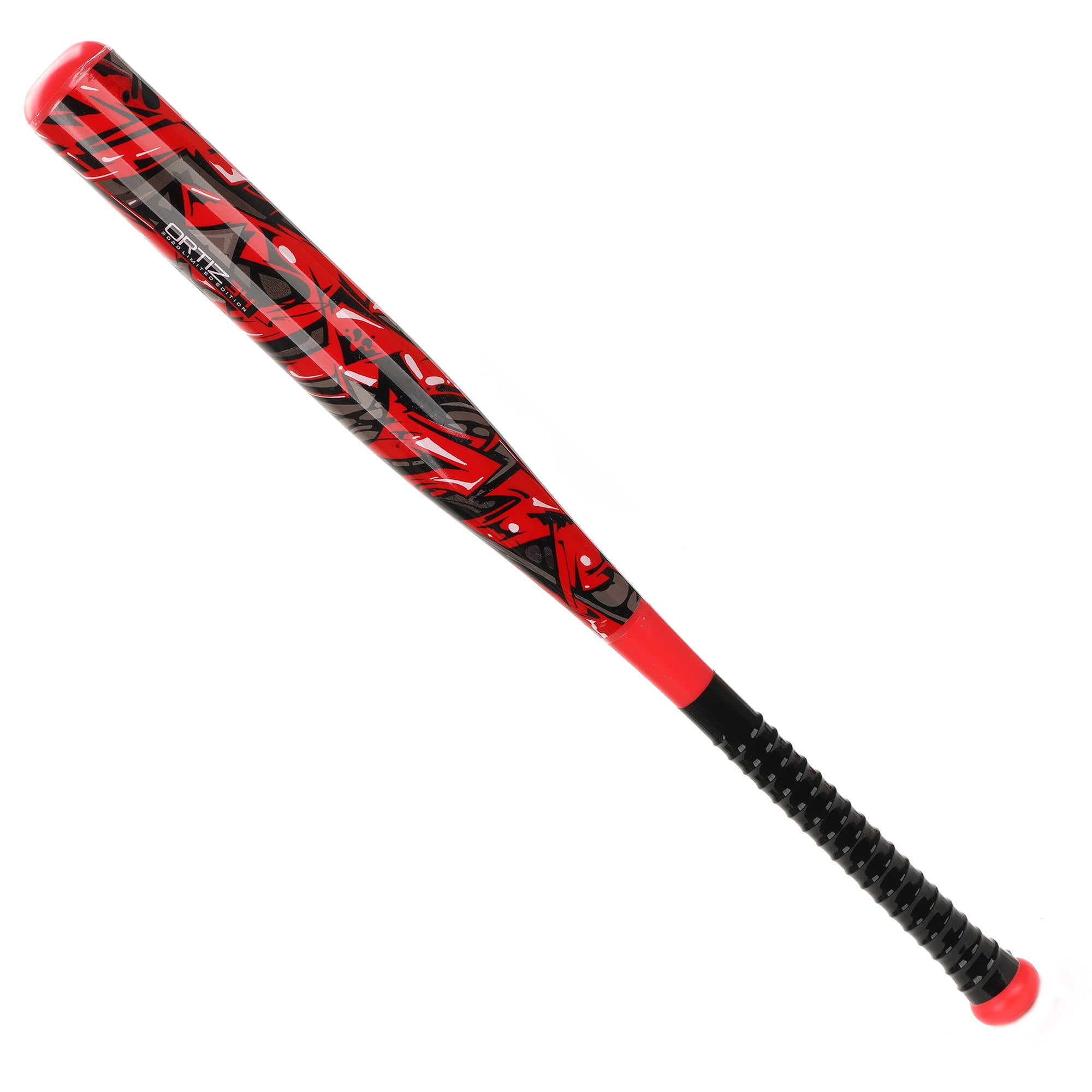Ortiz34 Printed Plastic Bat and Ball Set (Red)