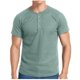 thumbnail image 1 of Chaqueta Casual de Color Sólido de los Hombres, Botón de Manga Corta Delantera Cuello Redondo Blusa Ligera para el Uso Diario Y el Trabajo, Moda Superior, 1 of 6