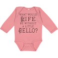 thumbnail image 3 of Inktastic Cellist Music Gift for Cello Player Boys or Girls Long Sleeve Baby Bodysuit, 3 of 5