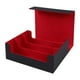 thumbnail image 1 of Caja para baraja de cartas coleccionables, soporte para cartas de colección TCG Negro y rojo, 1 of 9