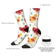 thumbnail image 4 of Cauagu Flower Chicken Print Crew Socks for Women and Men,Adult Athletic Running Socks 1-Pair Sports Socks Work Gear Socks with Moisture Wicking, 4 of 6
