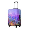 thumbnail image 2 of Bingfone Colorful Purple Cosmos Flower Luggage Cover Washable Suitcase Cover Protector Anti-Scratch Suitcase Cover Fits 18-32 Inch Luggage, 2 of 9