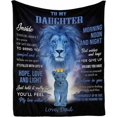 thumbnail image 1 of LHSHID Personalized Love Blanket Throw to My Daughter from Dad It's filled with lots of hope love and light Blanket Gift for My Daughter, 1 of 5