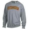 thumbnail image 2 of Men's ComfortWash Gray Western Michigan Broncos Garment Dyed Fleece Crewneck Pullover Sweatshirt, 2 of 3