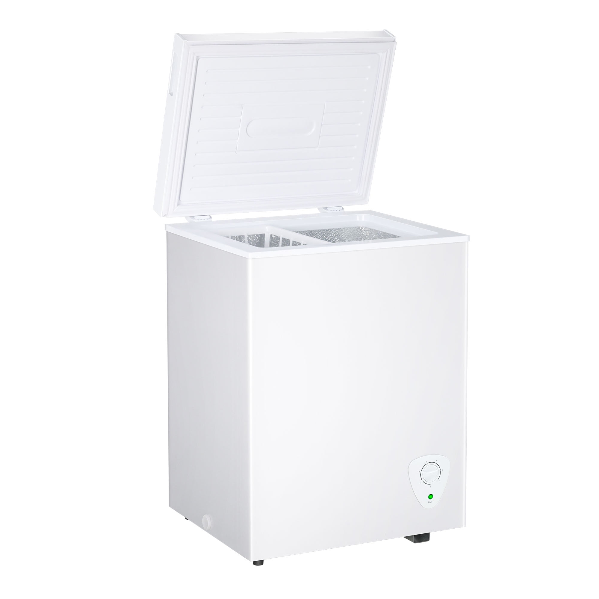 3.5 cu.ft White Energy Efficient Chest Freezer with Manual Defrost and Mechanical Thermostat