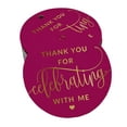 thumbnail image 1 of Inkdotpot Pack Of 100 Real Gold Foil Paper Tags Thank You For Celebrating With Me Birthday Favor Hang Tags, 1 of 6