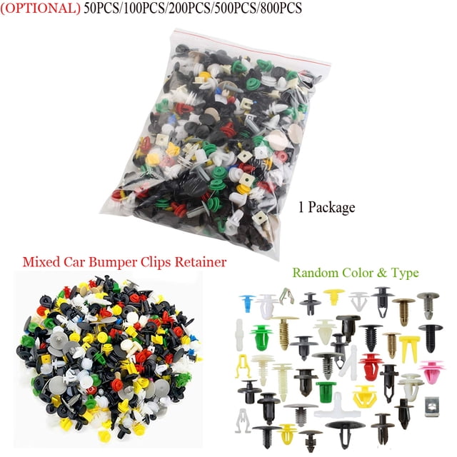 Universal Mixed Car Fastener Bumper Door Panel Liner Clips Retainer Car Door Panel Baffle Bumper Buckle Engine System Accessories