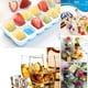thumbnail image 2 of Bandeja para cubitos de hielo, paquete de 4, máquina para hacer cubitos de hielo flexible con tapas extraíbles resistentes a derrames, construcción robusta de plástico de silicona para bebidas, 2 of 5