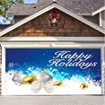 thumbnail image 1 of Teissuly Christmas Barn Garage Door Decorations, Merry Christmas Backdrop Garage Door Banner Cover for Outdoor Indoor Home Nativity Wall Background Teissuly WER202311212736, 1 of 1