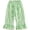 25Green149, variant on Girl's Plaid Pants Loose Fit Elastic Waist Casual Home Wear Trousers Everyday Play Pant With Ruffled Hem Comfortable Bottoms 9-12 Months