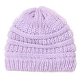 thumbnail image 2 of Baby Hat Toddler Hats Solid Color Breathable Comfortable Cute Warm-keeping Casual Boys Girls Autumn Warm Outdoor Knitting Hat Photography Prop, 2 of 7
