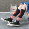 thumbnail image 5 of KLL Colorful Floral Flamingo Print Cool Socks Men's Women's Crew Socks Funny Crazy Novelty Stockings, 5 of 6