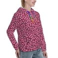 thumbnail image 6 of Kdxio Flowers With Green Leaves Print Womens Oversized Hoodies Sweatshirts Hooded Pullover Tops Sweaters Casual-Medium, 6 of 7