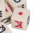 thumbnail image 4 of 12PCS Dice Alphabet Toys Portable Role Playing Acrylic Interesting Dice Toys Entertaining Games 16mm, 4 of 4