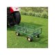 thumbnail image 2 of 900 lbs garden cart on wheels con adjustable handles: heavy - duty steel garden wagon con removable mesh sides to convert into a flatbed wagon para lawn y farm yard, 2 of 4