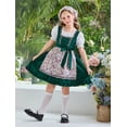 thumbnail image 6 of Uobin Girls 2 Piece Dirndl Farm Dress For Holidays Outfit Toddler Kids Style Summer Party Wear for 5-14 Years, 6 of 8