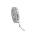 thumbnail image 1 of 1 Roll of 15M Christmas Ribbon Creative Hanging Rope Decor Garland Embossed Pentagram Ribbon Christmas Decor (Silver), 1 of 7