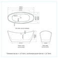 thumbnail image 2 of A&E Bath and Shower Jodie 67 Freestanding Bathtub, 2 of 7