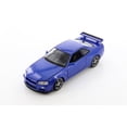 thumbnail image 2 of Diecast Car w/Display Case - Nissan Skyline GT-R (R34), Blue - Welly 24108/4D - 1/24 scale Diecast Model Toy Car, 2 of 3