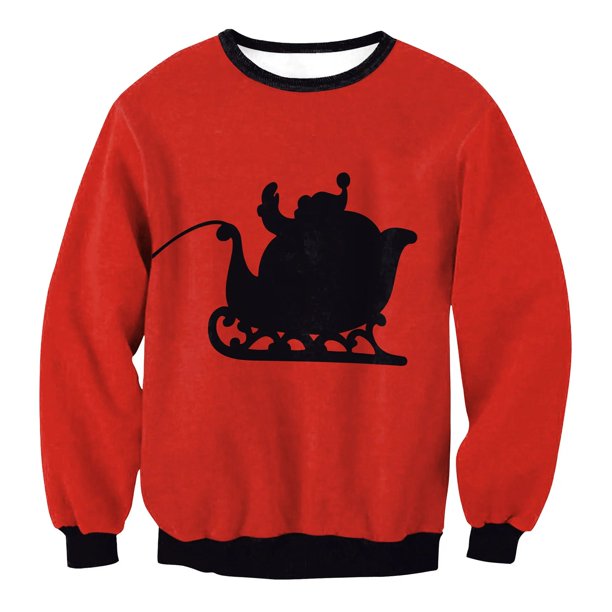 Sudaderas con estampado de árbol de Navidad para hombre, chándal de gran tamaño para pareja, Jersey Vintage de los años 90, ropa de otoño