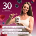 thumbnail image 3 of Snap Supplements Beet Root Nitric Oxide Powder - Blood Pressure & Cardio Health Support, Energy Boost, Original, 3 of 11
