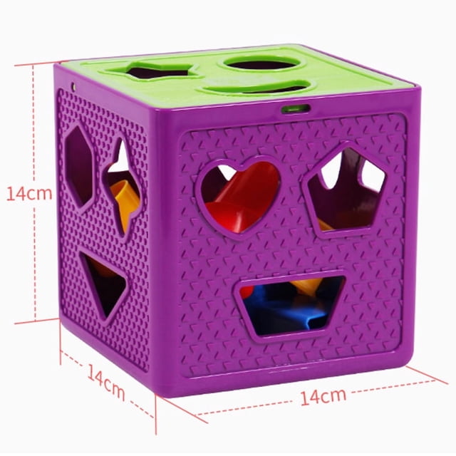 Juguete clasificador de formas BuyWeekMX Juguete educativo geométrico colorido