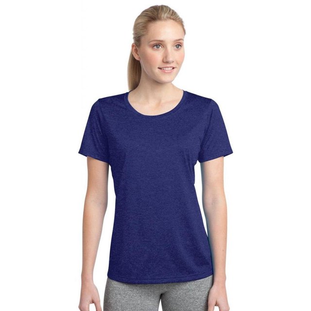 Sport-Tek T-Shirt Col Rond pour Femmes TP Cobalt Chiné