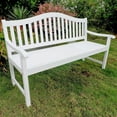 thumbnail image 2 of International Caravan Royal Fiji Patio Garden Bench in Barn Red, 2 of 2
