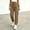 Beige, variant on Liuinsasek Womens Tapered Cargo Pants with Drawstring Elastic Waistband and Pockets Jogger Pants Lightweight Comfortable for Athletic Running Travel