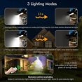 thumbnail image 5 of Clip on Solar Motion Lights Outdoor Waterproof with 800LM, 3 Color Temperature, USB & Remote Control, 2 Pack Solar Light, 5 of 5