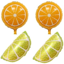 Tineasur Party Balloon Set, 4pcs Assorted Color Aluminium Foil Balloons for Birthday, Celebration, Decoration