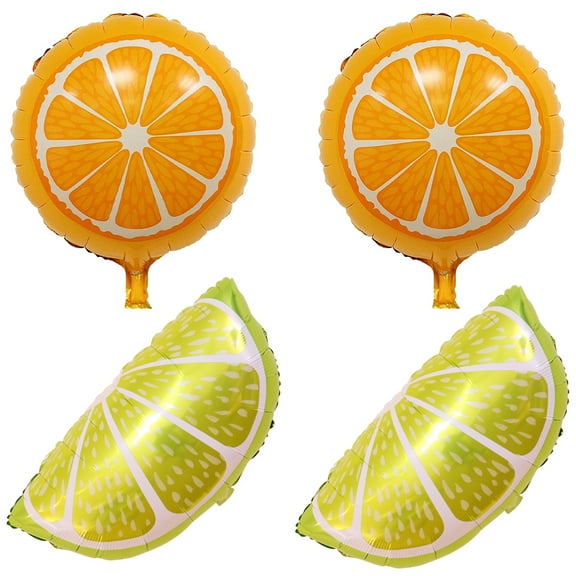 Tineasur Party Balloon Set, 4pcs Assorted Color Aluminium Foil Balloons for Birthday, Celebration, Decoration